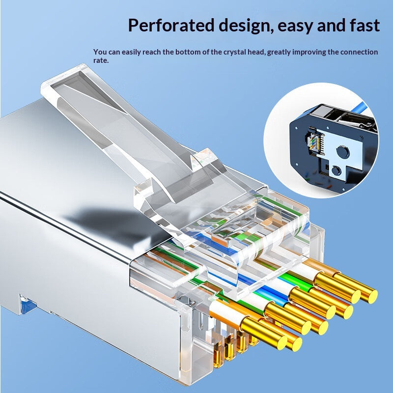 Catégorie 6 Connecteur réseau RJ45 blindé Gigabit