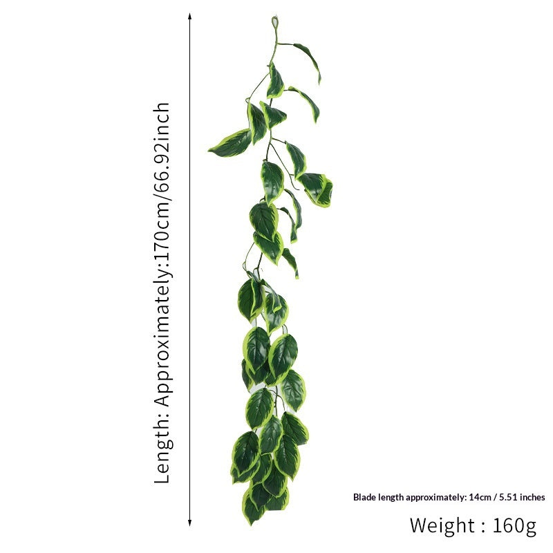 Plantes artificielles vertes de rotin