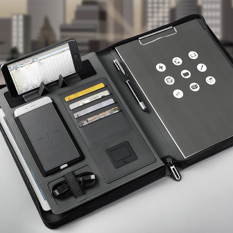 Dossier multifonctionnel rechargeable Carnet de voyage Composition Livre Business Manager Sac