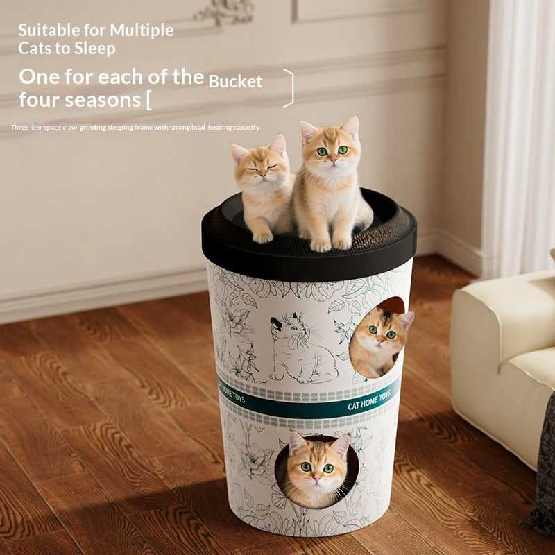 Cat Scratcher Bed Double-decker Villa