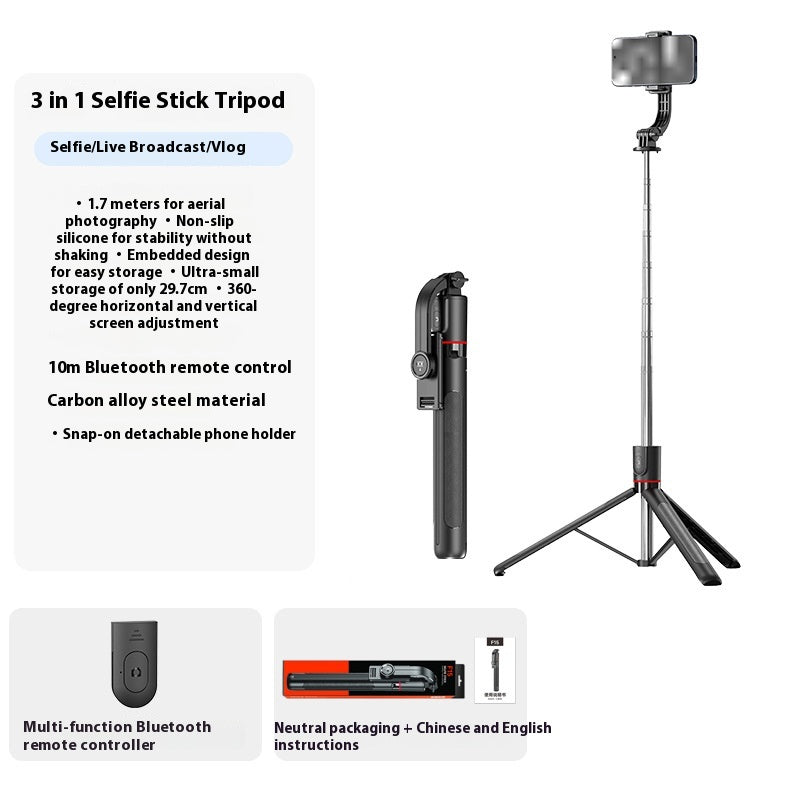 Stick Selfie Trépied portable Bluetooth Tige télescopique