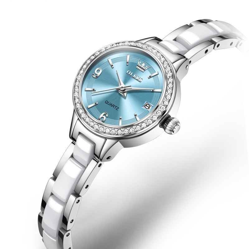 Montre femme d'Ouliishi avec un bracelet en céramique