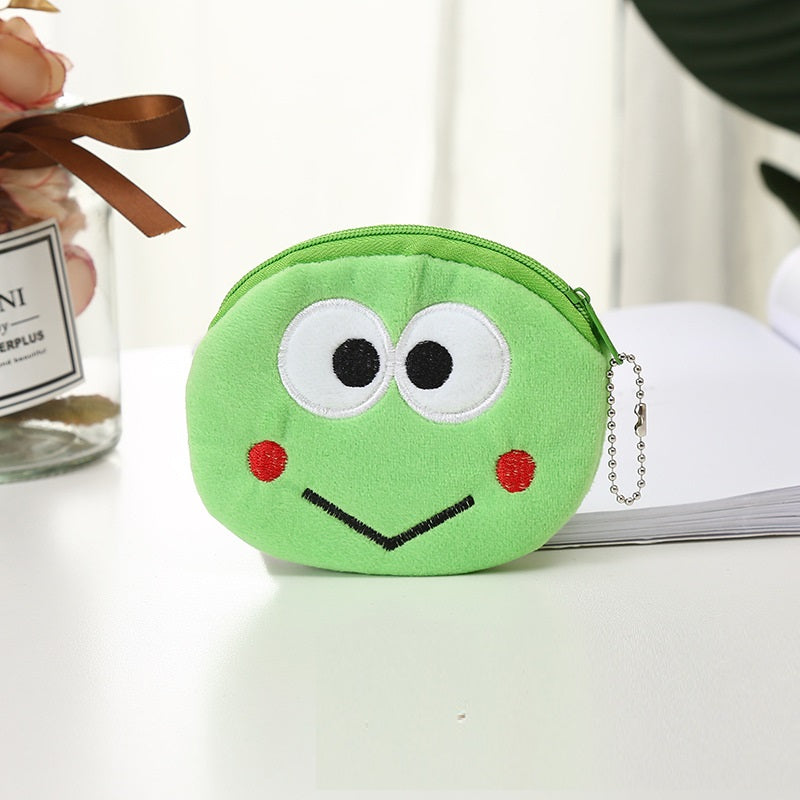 En peluche Mignon Coin Purse Cartoon Cloth cas clé pour femmes