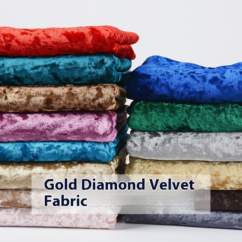 Multicolore Stretch Diamond Velvet Tissu Ice Flower Flannel