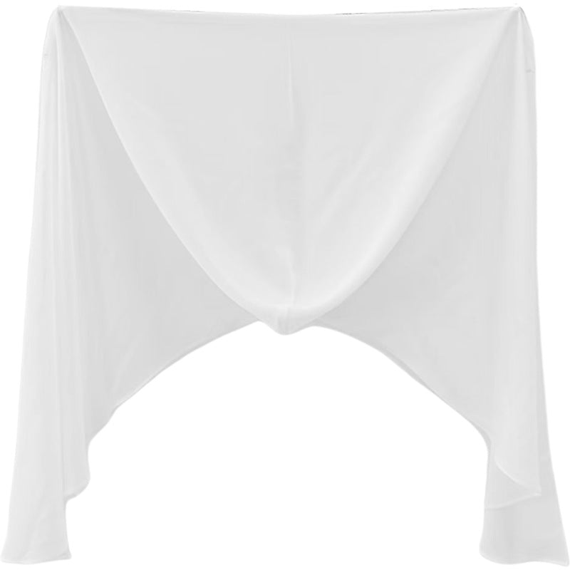 Écharpe longue à capuche Pearl Chiffon Léger Et sensible à la peau
