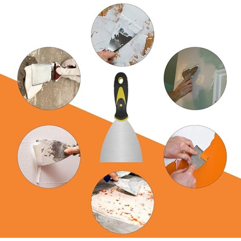 Ensemble de couteaux à pâte en acier inoxydable—7 tailles pour les travaux de spatule et les projets de peinture—industriel