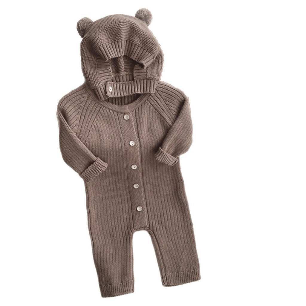 Vêtements de pâture pour enfants Romper avec chapeau d'ours