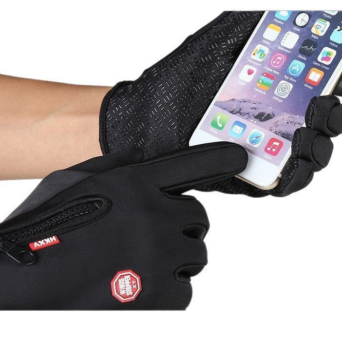 Gants de vélo à écran tactile doublés de polaire