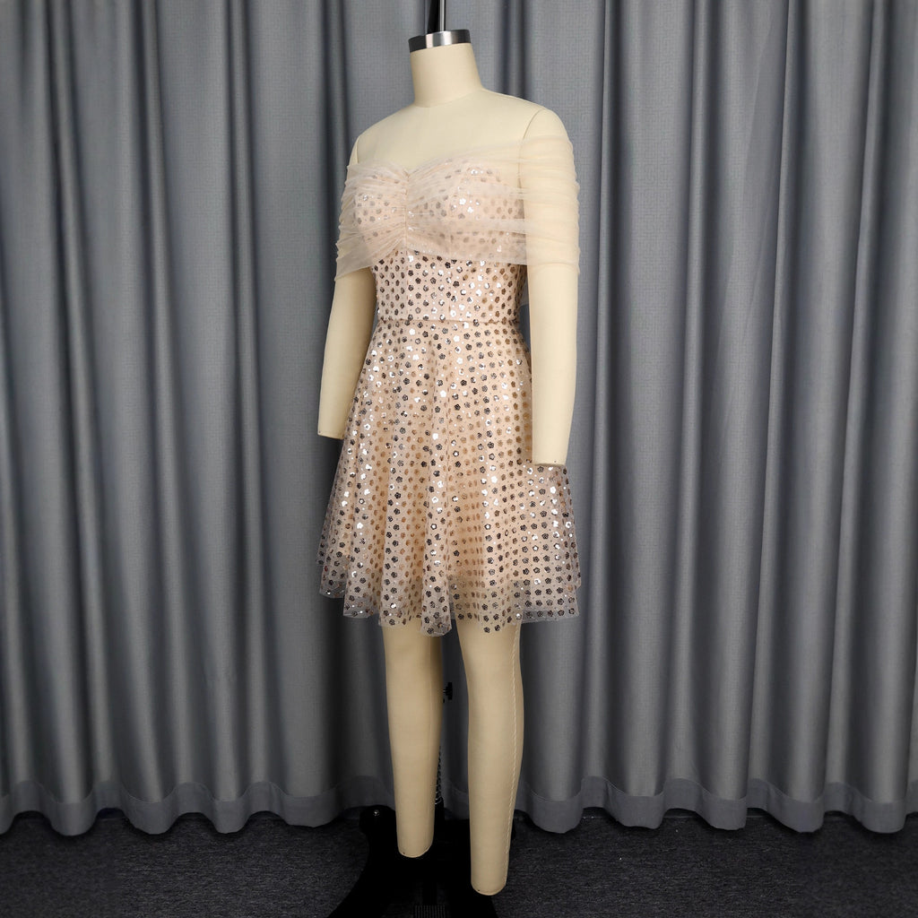 Robe de soirée en haut Robe de fête de l'épaule