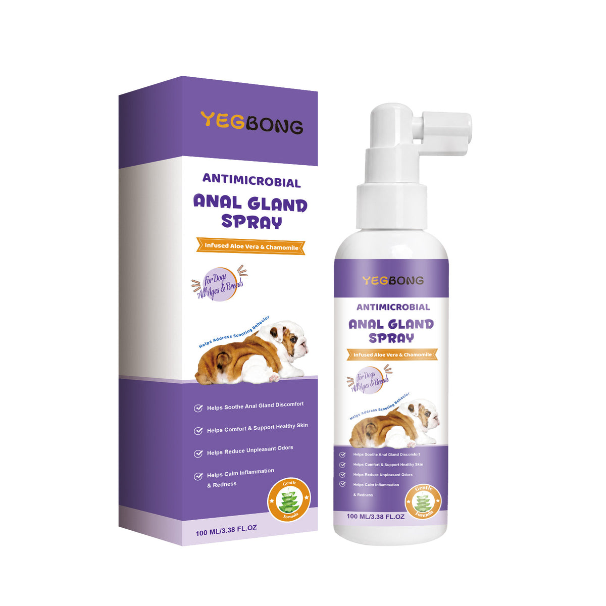 Antibacterial spray for dogs