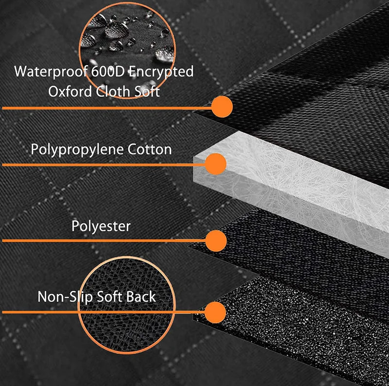 Couverture universelle de siège de voiture pour animaux de compagnie imperméable pour siège arrière avec fenêtre Mesh