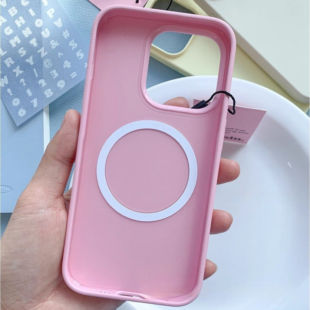 Applicable au boîtier de téléphone magnétique 17promax en silicone liquide