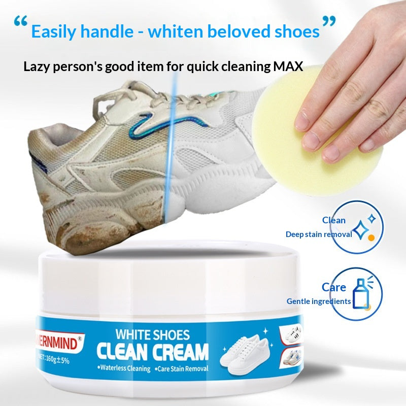 160g Blanc chaussures nettoyage crème soin de chaussures pour les sneakers