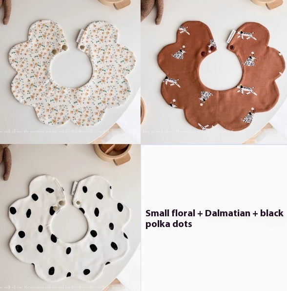 Super doux en coton peigné bébé tache de lait prévenir les pétales bib