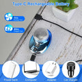 Rasoir électrique portable avec affichage numérique LED Type-C Razor électrique rechargeable pour M