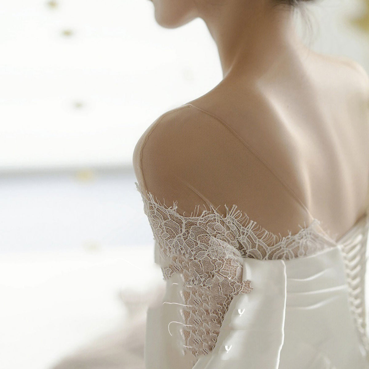 Gauze Robe Mariée Française