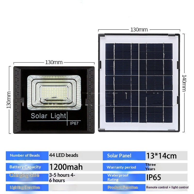 Lampe solaire extérieure étanche
