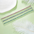 S925 Argent Sterling 3x3mm Lab-Grown Gemstone Bracelet de tennis pour femmes 16.5cm 8.6g Bl Rouge
