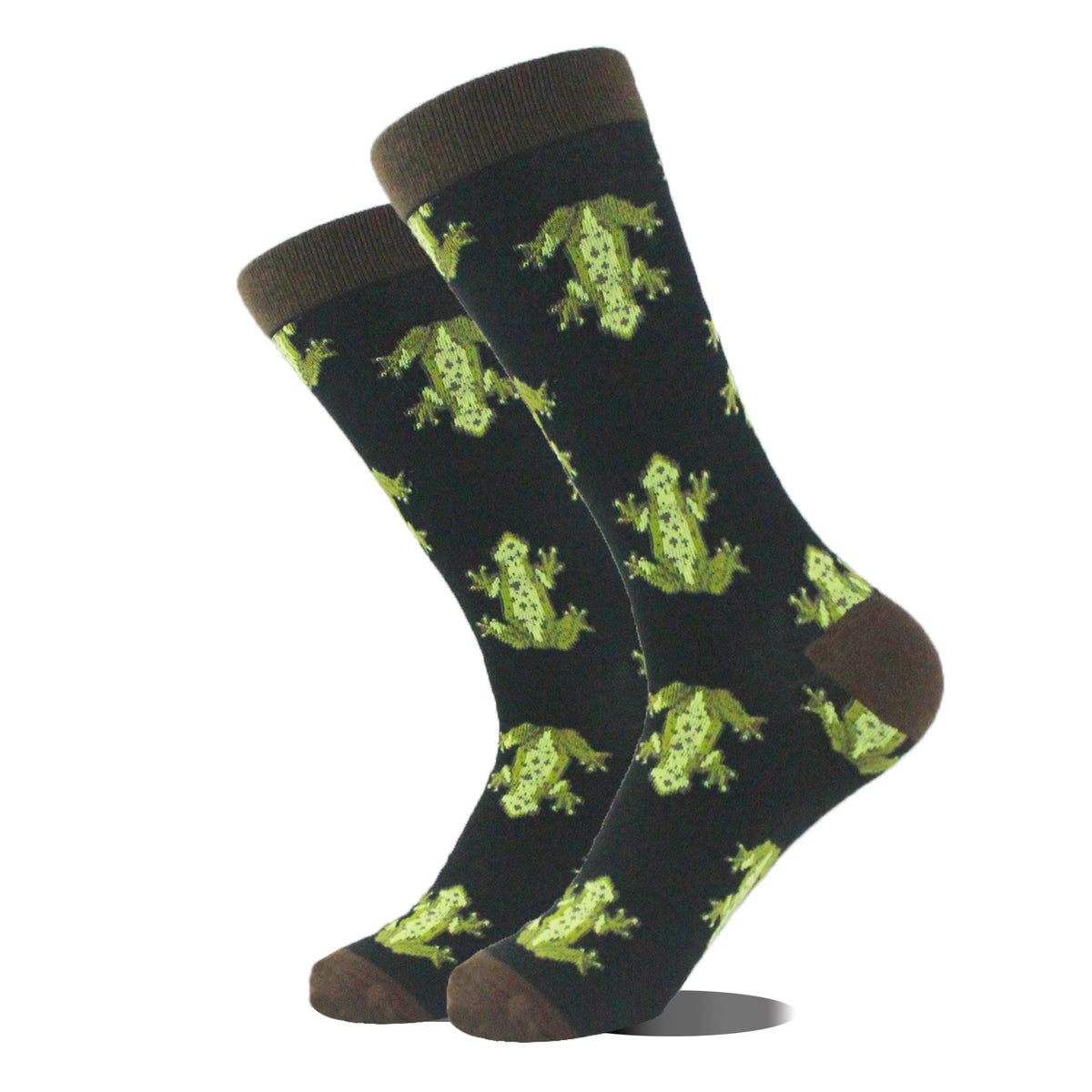 Peinture à l'huile rétro cartoon animal homme Chaussettes mi-calf