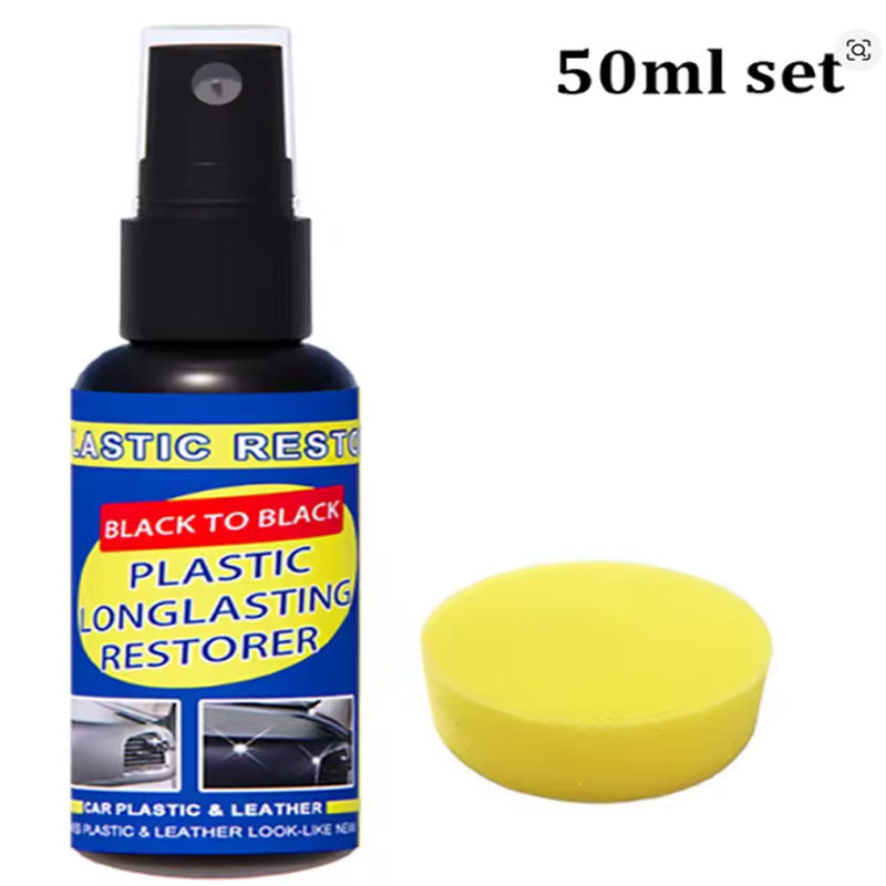 Restaurer en plastique de voiture retour à Black Gloss Spary