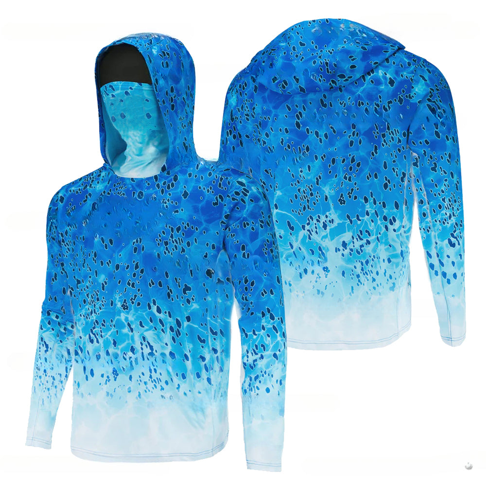 Pêche Hoodie voile chemise Surf couverture visage cou été hommes longue manches chasse Jersey