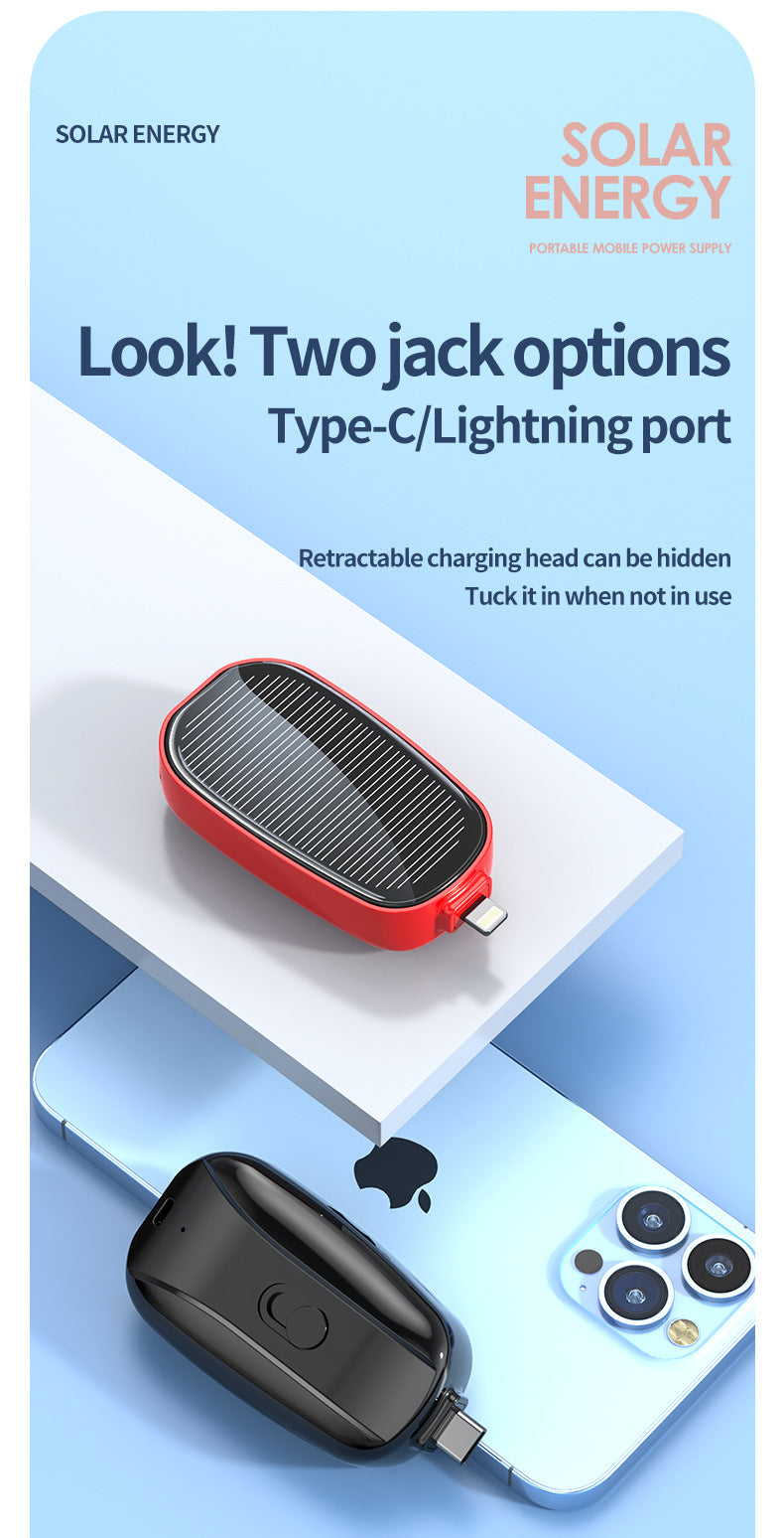 Mini Unité de recharge solaire d'urgence Alimentation sans fil portable