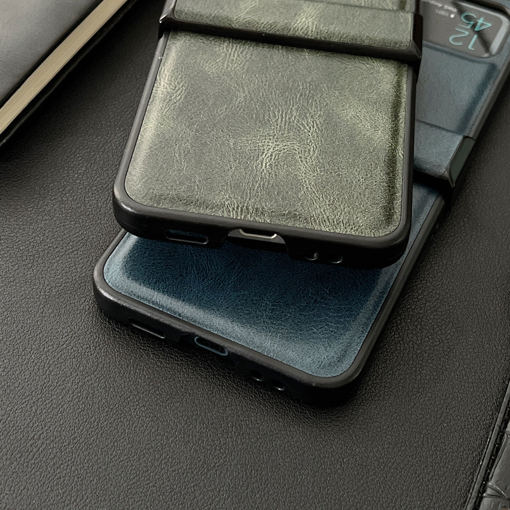 Housse de protection pliante en cuir d'affaires