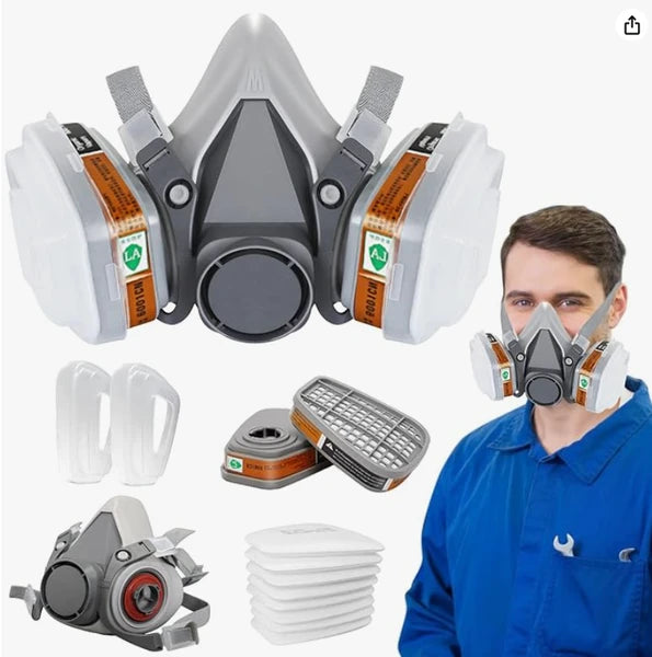 Halbe Gesicht Masque Atemgerät Staubmaske Für Holzbearbeitung Malerei Schweißen
