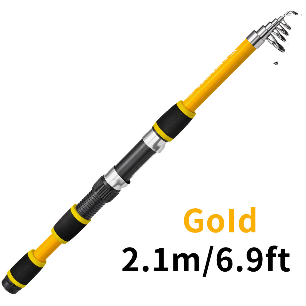 Tige télescopique de lure pour enfants Section courte en verre Acier Pack dur Snakehead Rod Lancer 18