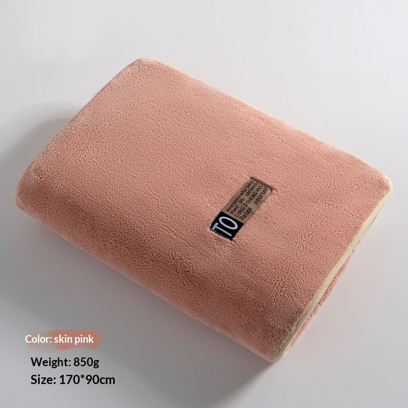 Serviette de bain épaisse en microfibre de ménage ultra fine