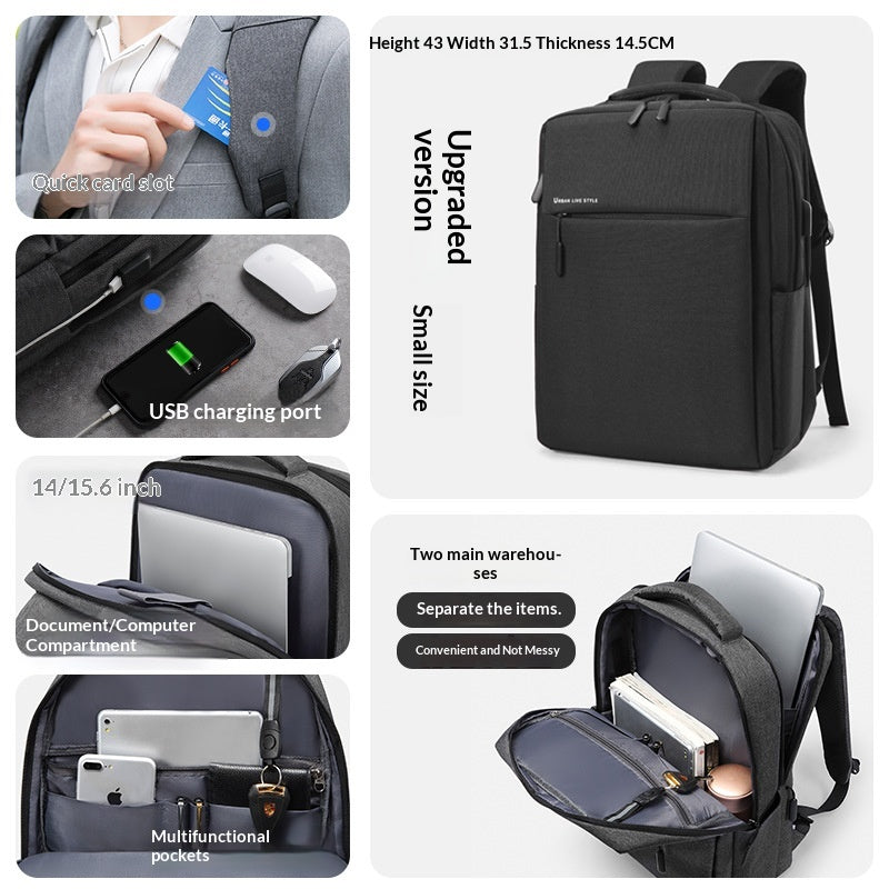 Sac à dos simple et élégant avec un compartiment pour ordinateur portable dédié