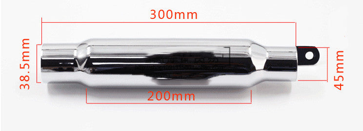 Vieille pipe d'échappement Prince Moto Climber