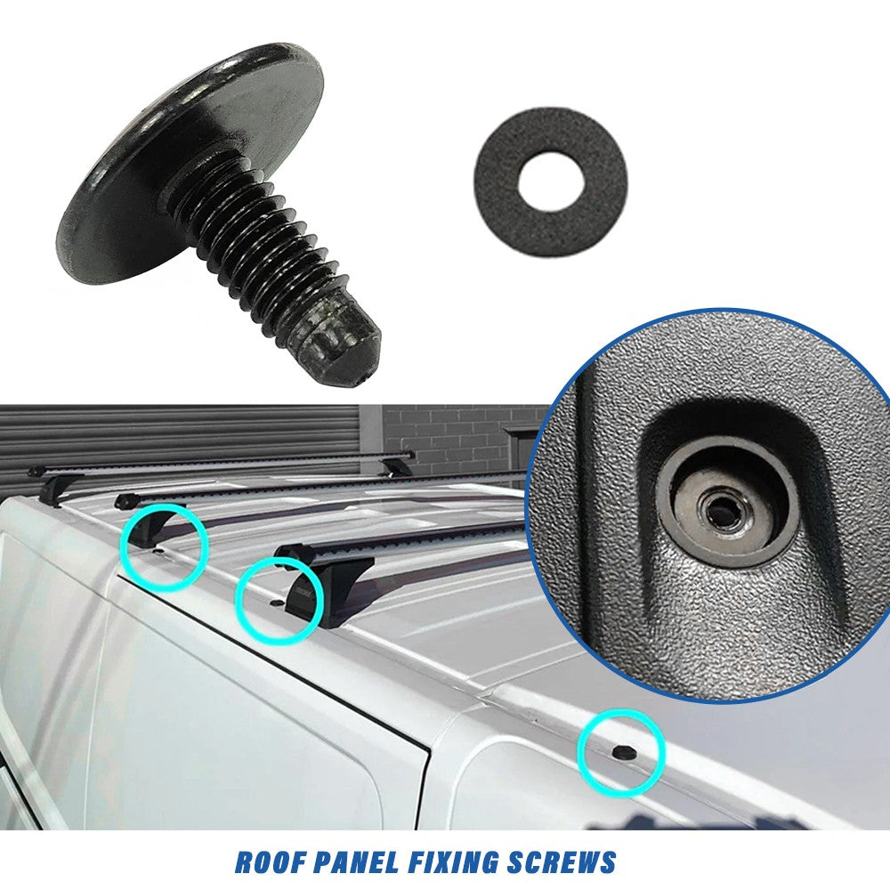 15X Valise de brouillage de voiture Bolts Rack Trous de toit pour Vauxhall Vivaro Renault Trafic