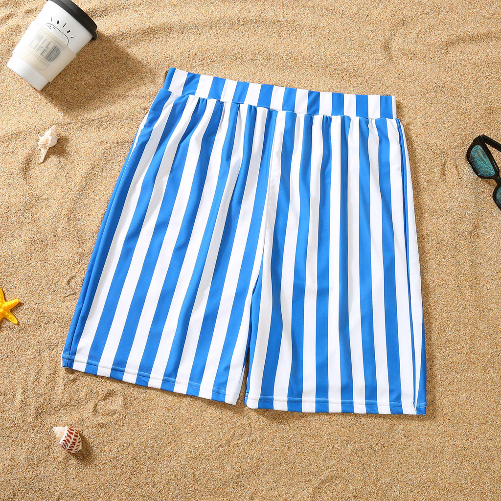 Maillot de bain Bikini bleu et blanc