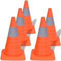 5 Pylons Cones de circulation 42 cm Cones de circulation pliables