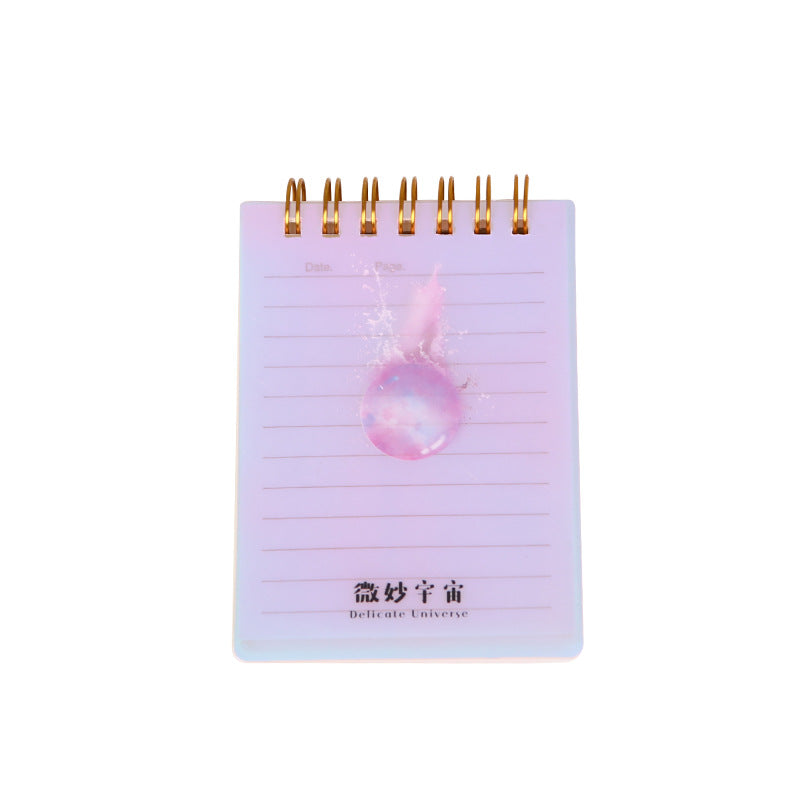 Récipient de bobine de roulette Notebook portable Notepad de poche