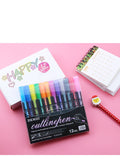 Double ligne stylo couleur métal 12 couleur costume