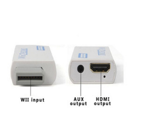 Pour Wii vers HDMI Wii2HDMI Adaptateur Convertisseur 3.5mm Sortie Audio Vidéo Full HD 720P 1080P Mon