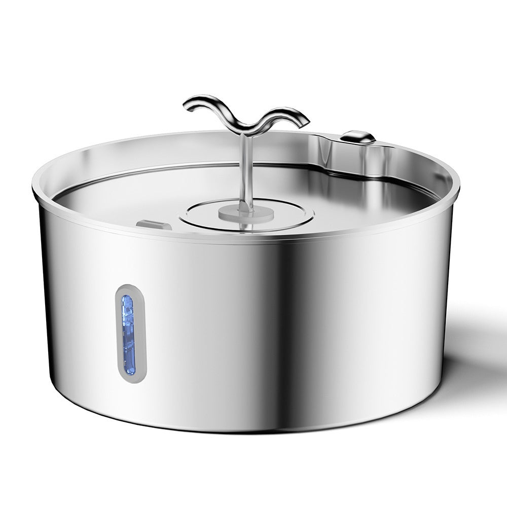 7L en acier inoxydable Animaux Distributeur d'eau Chauffage automatique Chiens et chats