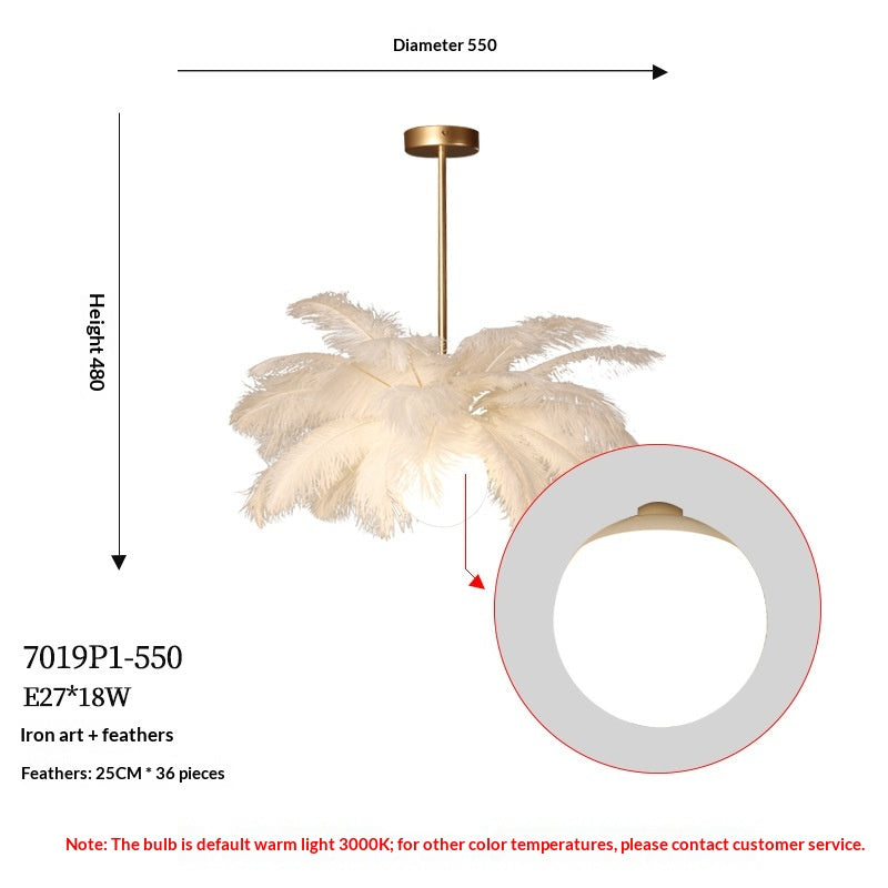 Chandail de plumes fini de pétrole