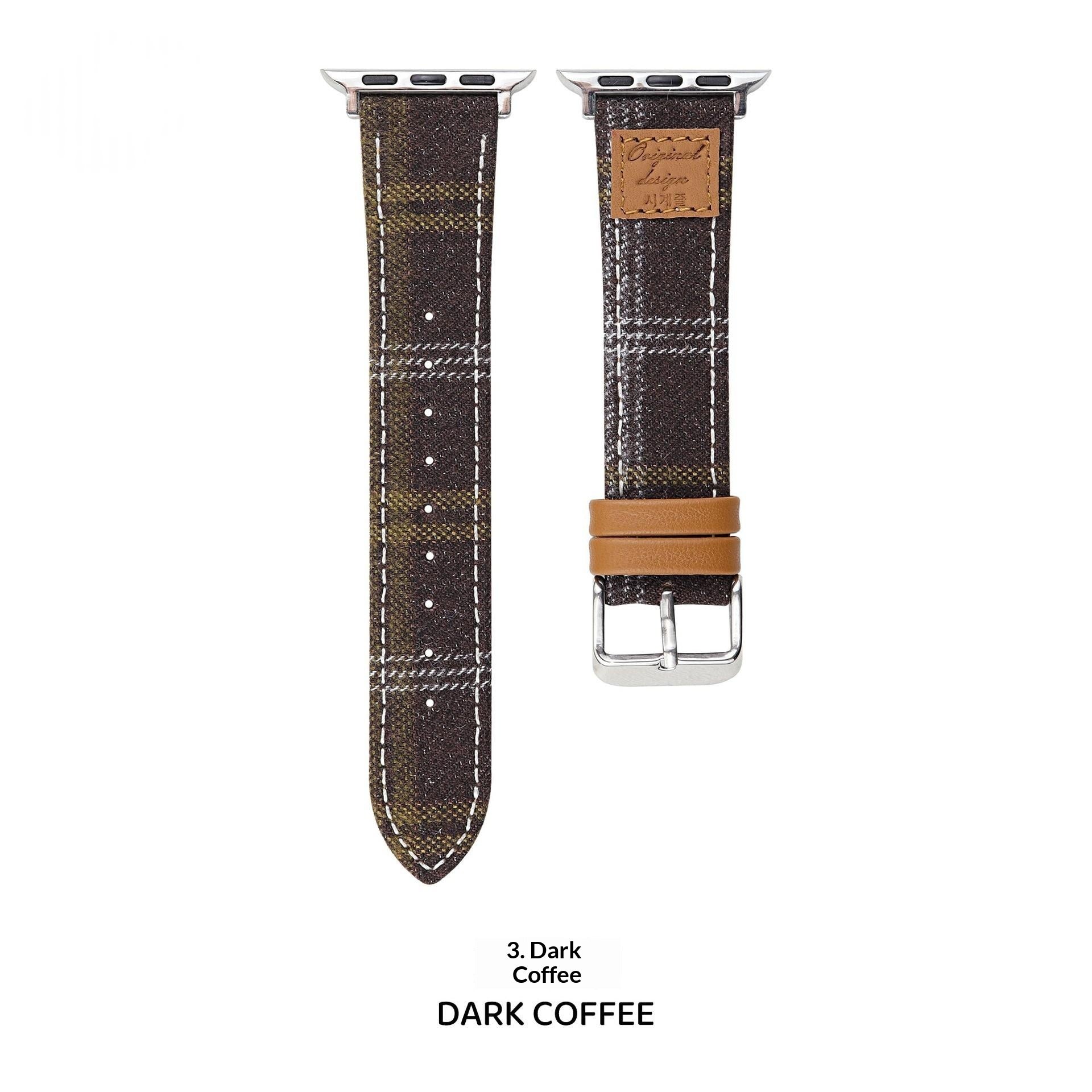 Bracelet créatif automnehiver Woolen Heat-transfer Montres en cuir