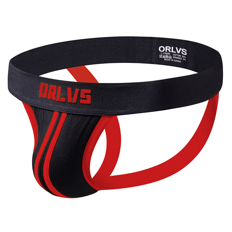 Sexy String Hommes faible taille Sexy double ceinture arrière vide