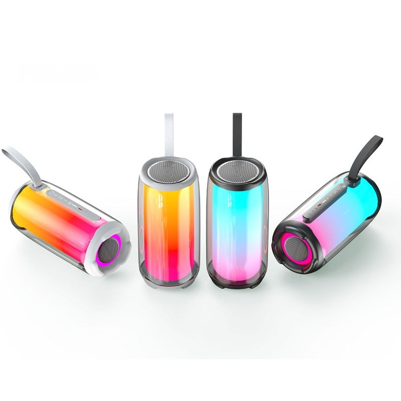 Haut-parleur Bluetooth portable avec une lumière colorée à écran complet