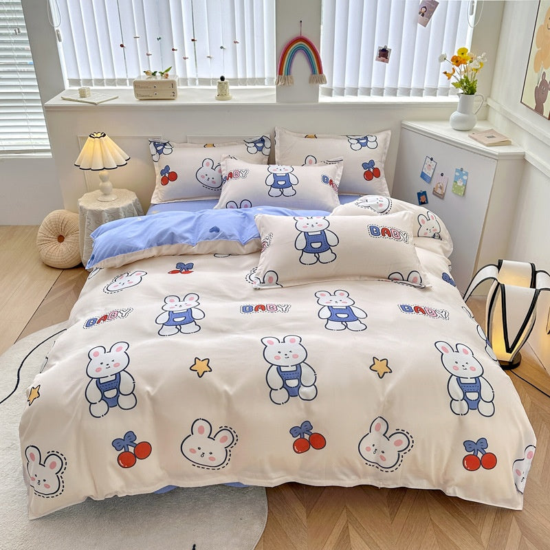 Ménage Mode de coton pur Feuilles de lit minimalistes