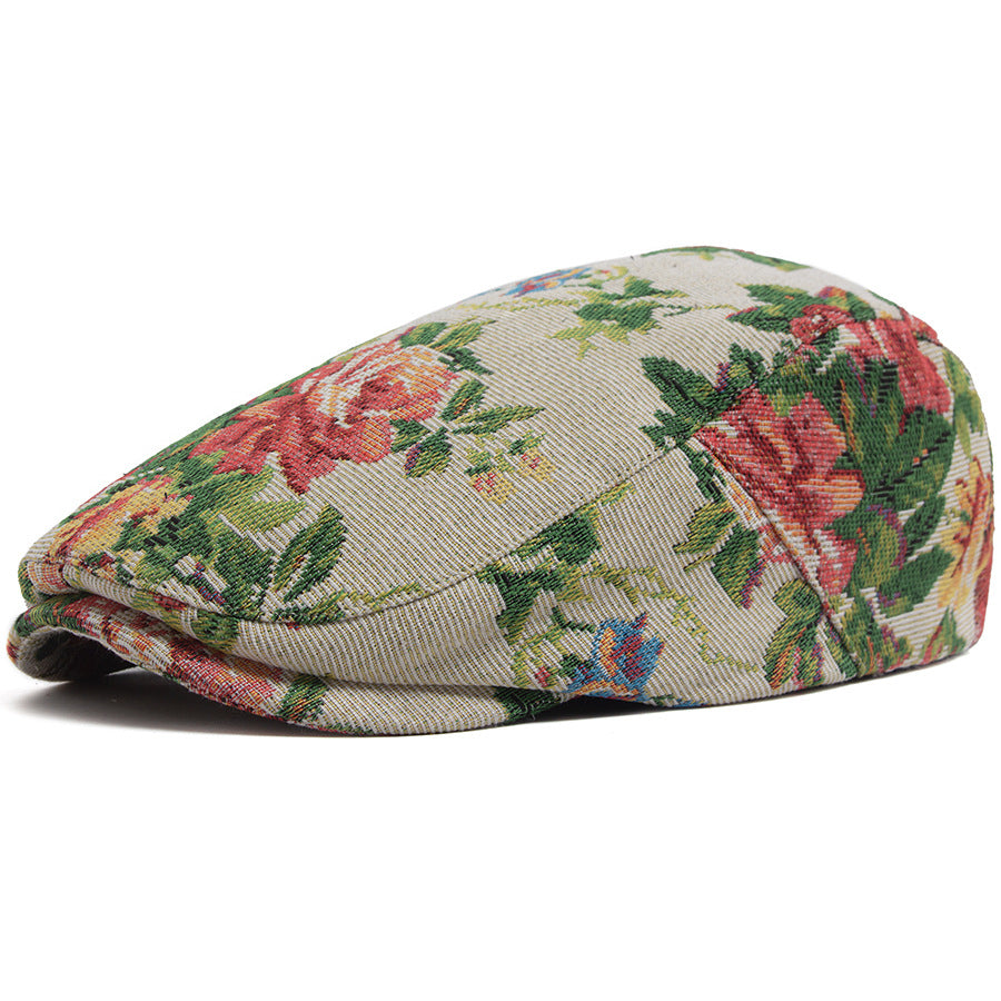 Béret Jacquard vintage pour les femmes