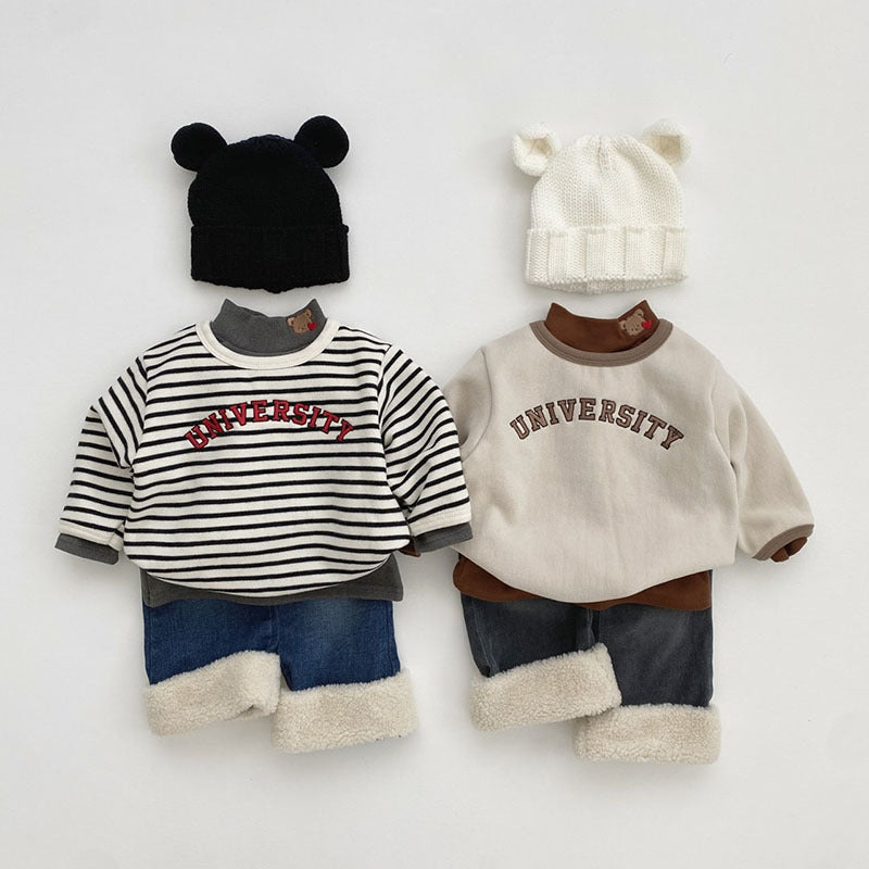 T-shirt à manches longues rayées pour enfants