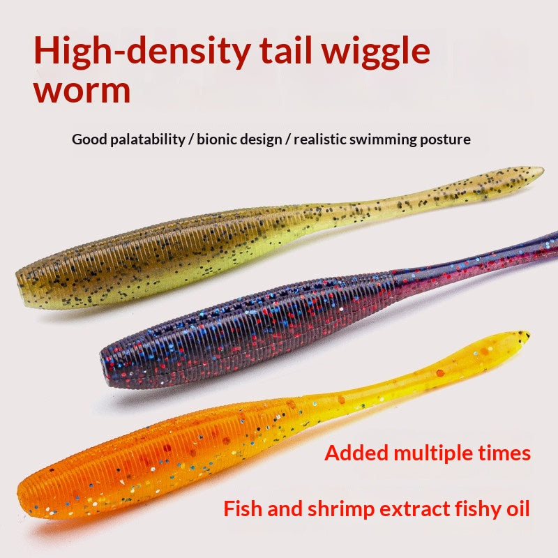 Lure goutte sans plomb S Rig Drifting Bait avec le sel ajouté et parfum de poisson