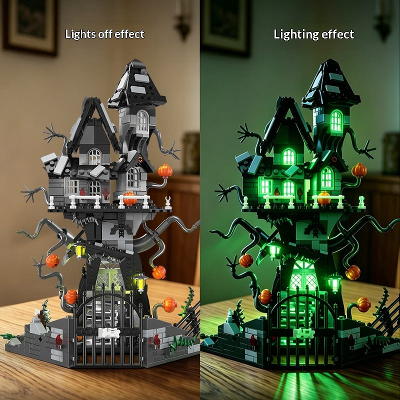 Ghost House Building Block Assemblage Modèle Jouet