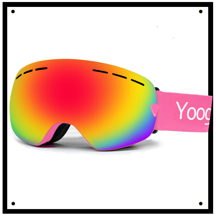 Lunettes de ski pour adultes à double couche