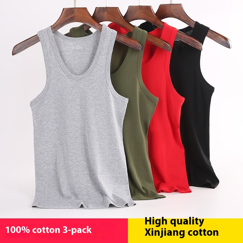 Veste homme coton Slim Fit sport bas bas chemise respirant stretch sous-vêtements
